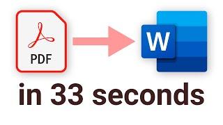 How to Convert PDF to Word for FREE (using only MS Word (and a PDF file ofc))