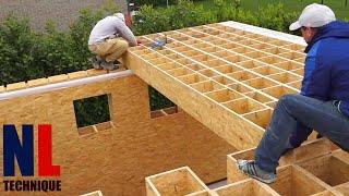 Amazing Fastest Wooden House Construction Method - Modern House Construction Technology