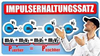 Impuls und Impulserhaltungssatz || Elastischer & Inelastischer Stoß + Übungsaufgaben