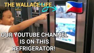 OUR YOUTUBE CHANNEL IS ON THIS REFRIGERATOR! THE WALLACE LIFE #THEWALLACELIFE #youtube #filipino