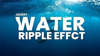 jQuery Water Ripple Effect | Ripple.js