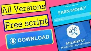 adlinkfly all version free script || Download link || Best Url shortner website 2019 [hindi]