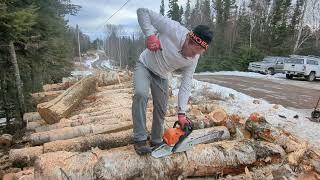 Processing Wood on the North Shore of Lake Superior