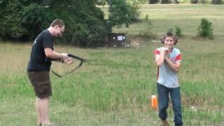 10 Gauge Shotgun VS 12 Year Old Boy