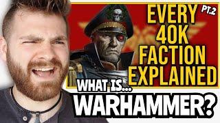 WARHAMMER IS TERRIFYING!!! | *Bricky* Every single Warhammer 40k Faction Explained | PT.2 | REACTION