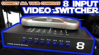 CONNECT ALL YOUR RETRO CONSOLES with this 8 INPUT VIDEO SWITCHER (links in description)