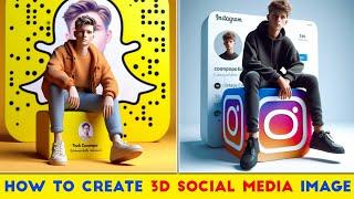 How To Create 3D Ai Social Media Image | Trending Social Media Profile Name Photo Editing | Ai
