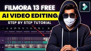 filmora 13 Ai FREE Video Editing tutorial || how to use Filmora free