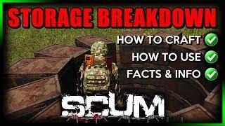 SCUM Guide: ► STORAGE CHEST BREAKDOWN️ (How to Craft/How to Use, Tips & Info)