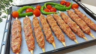 Effortless and Delicious  Make Finger Food Adana Kebab at Home  Baked Kebab Recipe #çöpşiş #kebab