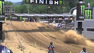 MXGP of Italy 2013 - Tonkov Crash at Finish - Motocross