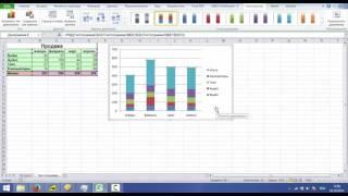 Графики и диаграммы в Excel  График и диаграмма в одном объекте
