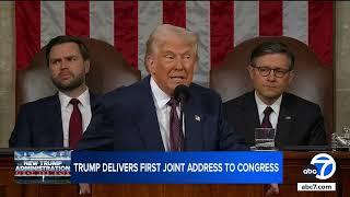 Heated moments from Trump's longest joint address to Congress in history