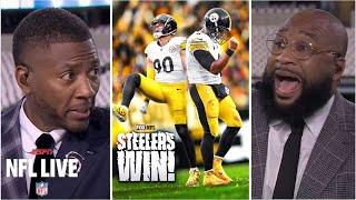 NFL LIVE | Ryan Clark mocks Marcus Spears after Steelers no score TD still win over Ravens 18-16