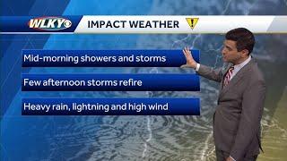 More storm chances Friday, ahead of a nicer weekend