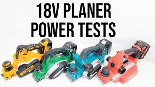 DeWalt VS HiKOKI VS Makita VS Milwaukee | 4 Top 18v Planer POWER TESTS