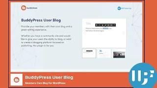 The Complete Guide to BuddyPress User Blog: Frontend Post Editor