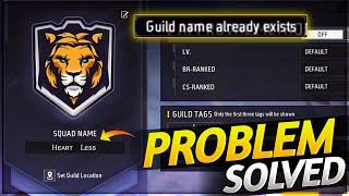 How To Solve Guild Name Already Exists Problem || Guild Name Already Exists || Free Fire Max