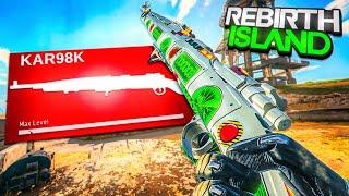 the NEW META IRON-SIGHT KAR98 CLASS SETUP on REBIRTH ISLAND WARZONE!