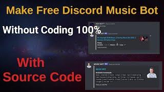 How To Make Discord Music Bot 24/7 Without Coding | Play Song From Youtube Discord | Bot Replit Code