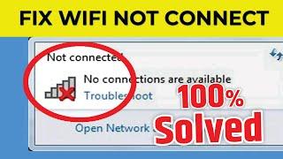 No connections are available windows 7 troubleshoot || #wifi_problem