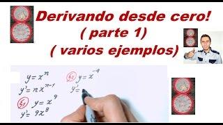 Derivando desde cero  (parte 1 de 2) (Introducción a las derivadas-derivadas básicas)