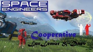 Space Engineers - Daev и LurLemur - Совместное выживание ч.2 - Строим буры!