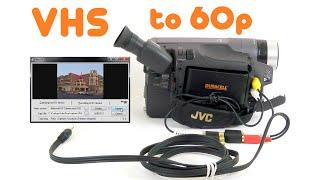 How to digitize VHS and convert interlaced video into smooth 50p/60p for Youtube