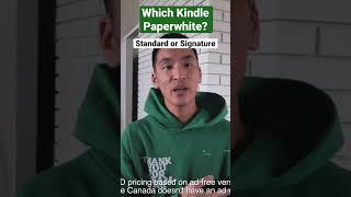 What the difference between the Kindle Paperwhite Stadard Signature Edition #shorts #dylankyang