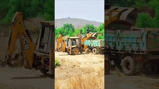 JCB 3DX loading Backhoe Loader Funny Video #shorts #short #jcb #trending #shortsvideo #jcbvideo