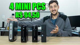 COMPREI 4 MINI PCS DE LEILÃO POR 94 REAIS! MAS FUNCIONA?