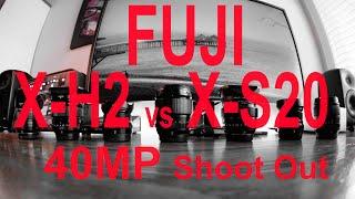 FUJI X-H2 vs X-S20 40MP vs 26MP w/Lens Compare