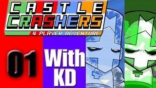 Let's Play! Castle Crashers! #01 [Co-op] With KDThreeSixty!