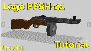 Lego PPSH-41 | Tutorial | Файл в описании