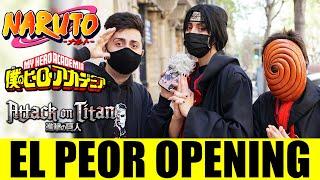 ¿Cuál es el PEOR OPENING de ANIME para los OTAKUS? | NARUTO BOKU NO HERO SHINGEKI SHIPPEO SHIPS SHIP