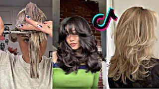 BUTTERFLY HAIRCUT TUTORIAL | tiktok compilation