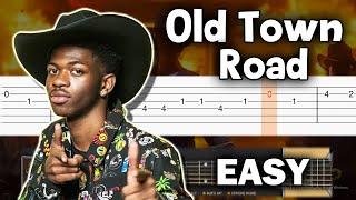 Old Town Road - Lil Nas X ft. Billy Ray Cyrus - Guitar tutorial (TAB)