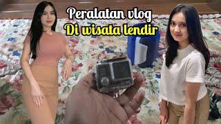 Inilah peralatan vlog aku di tempat wisata lendir