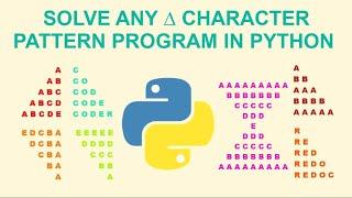 Solve any character pattern in Python