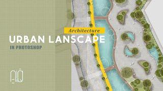 How to Render Master Plan /Urban Landscape Architecture Plan in Photoshop