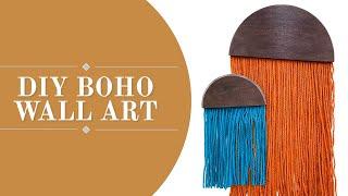 DIY Boho Wall Yarn Art