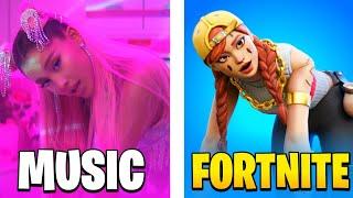 7 RINGS EMOTE IN REAL VS FORTNITE