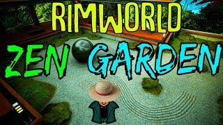 Zen Garden! Rimworld Mod Showcase. Beautiful ornaments, fountains, hedges, floor-ways.