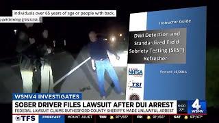 Sober driver files lawsuit after DUI arrest