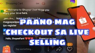 paano mag checkout sa live selling sa #shopee