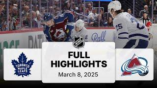 NHL Highlights | Maple Leafs vs. Avalanche | March 08, 2025