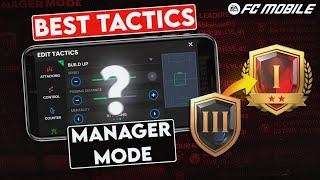 BEST MANAGER MODE TACTICS TO REACH FC CHAMPION EASILY | MANAGER MODE GUIDE | FC MOBILE