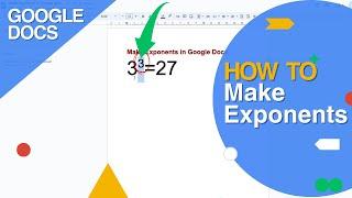 How To Make An Exponents In Google Docs