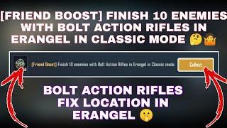 [FRIEND BOOST] FINISH 10 ENEMIES WITH BOLT ACTION RIFLES IN ERANGEL IN CLASSIC MODE