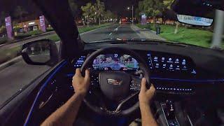 2023 Cadillac Escalade V POV Night Drive (3D Audio)(ASMR)